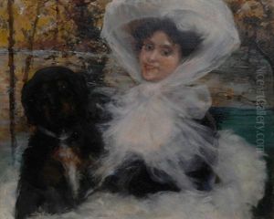 Dame Mit Hund