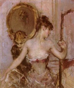 Dame Bei Der Corsage by Giovanni Boldini