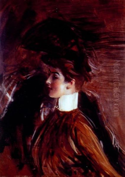 Portrait De Femme Au Col Blanc - view 1