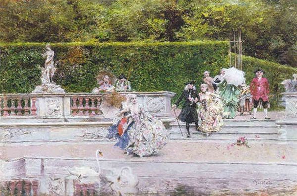 Scene Galante (parc De Versailles?) - view 1