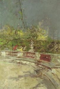 L'ombrellino Rosso by Giovanni Boldini