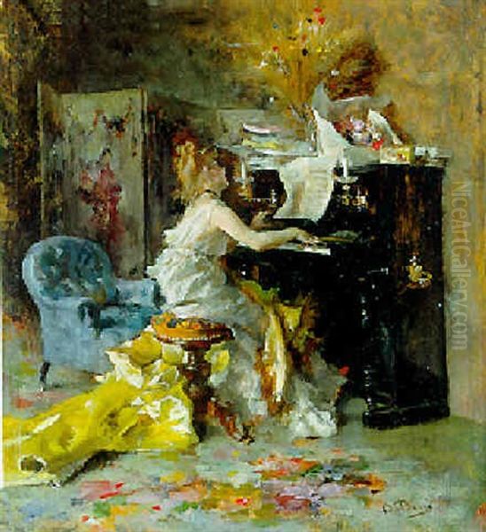 Femme Jouant Au Piano - view 1