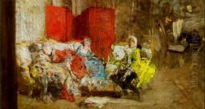 Causerie Al Tempi Di Luigi Xv by Giovanni Boldini