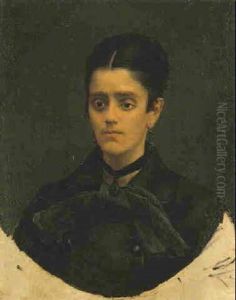A Portrait Of A Lady In Black by Giovanni Boldini