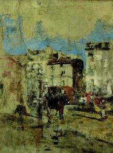 Place Pigalle, Con Omnibus A Cavalli, Paris by Giovanni Boldini