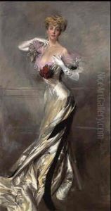 Portrait Of Countess Zichy by Giovanni Boldini