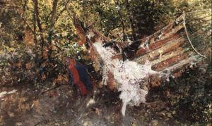 A Lady Lying In A Hammock