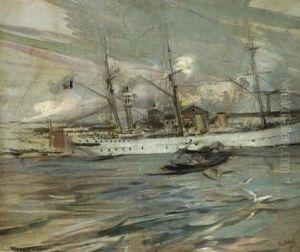 Imbarcazione Nel Bacino Di San Marco A Venezia