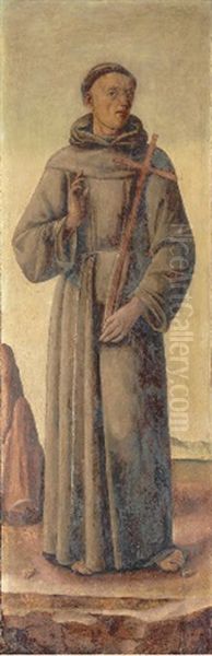 Saint Francis Of Assisi In A Tabernacle Door - view 1