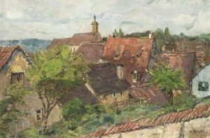 Uber Den Dachern Einer Suddeutschen Kleinstadt by Ludwig Bolgiano