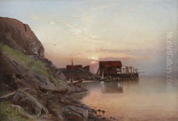 Kystlandskap Med Fiskevaer - view 1