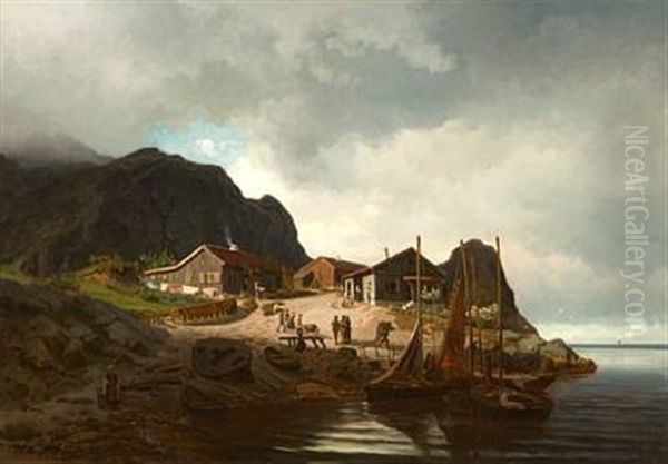 Kystmiljo Med Fiskere - view 1