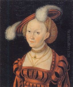 Portrait Of A Young Woman by Heinrich Bollandt