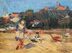 At The Foot Of Mount Sullberg In Hamburg by Paul Bollmann