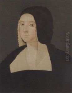 Portrait Of A Lady Wearing A Black Veil