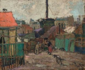 Hinterhof In Der Vorstadt (paris) by Hanns Bolz