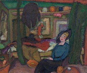 Suzanne Im Zimmer (interieur) by Hanns Bolz