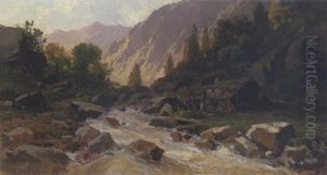 Alpenlandschaft by Carl Bolze