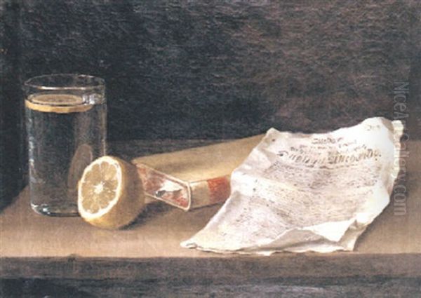 Stilleben Med Citron Och Bok Vid Dagligt Allehanda - view 1