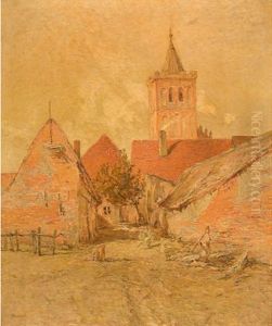 Dorfstrase by Wilhelm Bombach