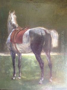 Cheval Gris Scelle by Louis Bombled
