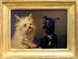Portrait De Deux Chiens Portrait De Deux Chiens