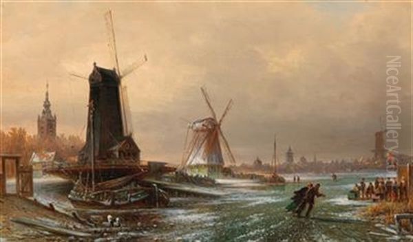 Dutch Sawmill, Water Mill And Flour Mill, Near Amsterdam - view 1
