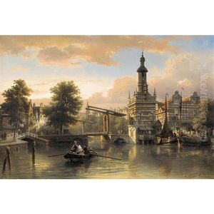Ansicht Von Alkmaar Mit Accijnstoren
