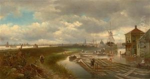 Ansicht Von Amsterdam by Elias Pieter van Bommel