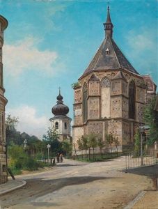 Die Othmarkirche In Modling by Elias Pieter van Bommel