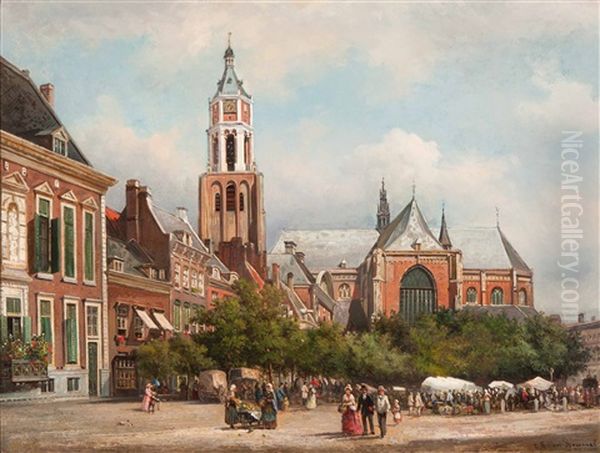View Of The Kerkplein Square And The Eusebius Church In Arnhem - view 1