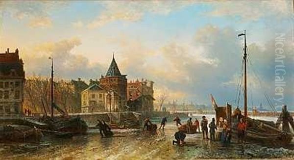 Folkeliv I En Hollandsk Havn - view 1