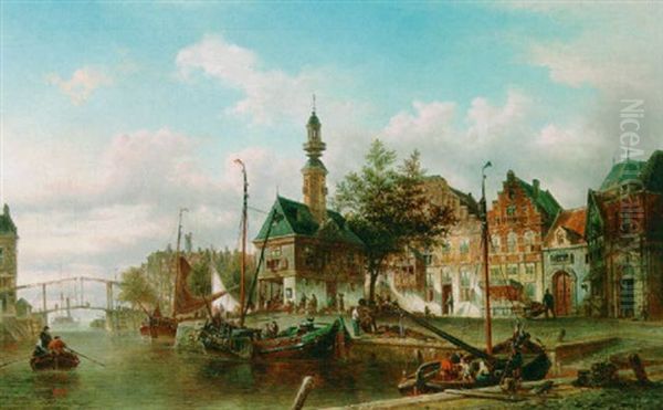 A Canal Scene In Kampen - view 1