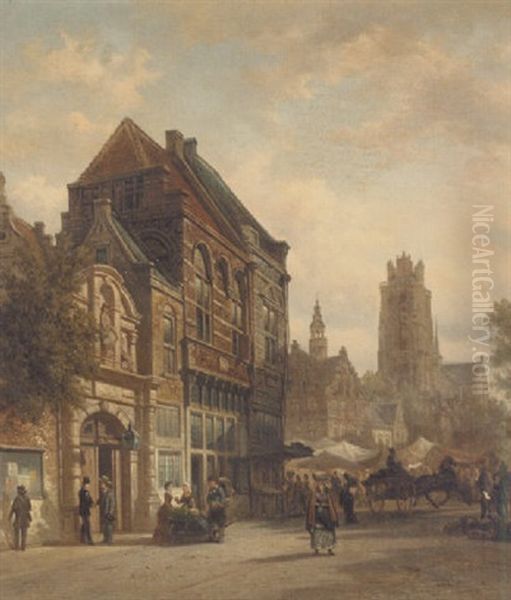 A Dutch Market Square - view 1