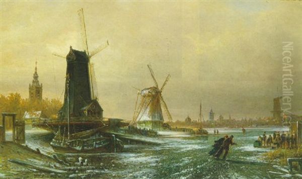 Hollandische Sage Muhle, Wasser Muhle Und Korn Muhle Aus Der Umgebung Von Amsterdam - view 1