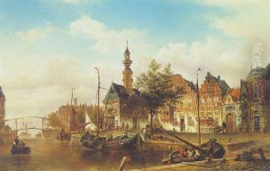 Canal Scene In Amsterdam