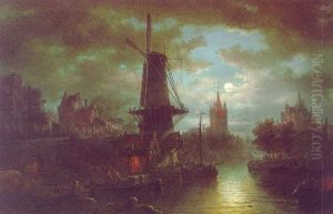 The Windmill by Elias Pieter van Bommel