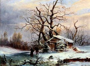 Winterlandschaft Mit Figurlicher Staffage