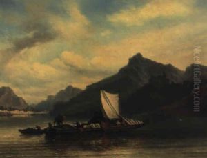 Die Uberfuhr, Rheinlandschaft?