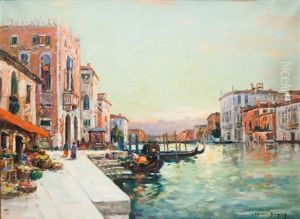 Le Grand Canal A Venise by Maurice Bompard