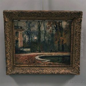 Garden Pool In Autumn by Maurice Bompard