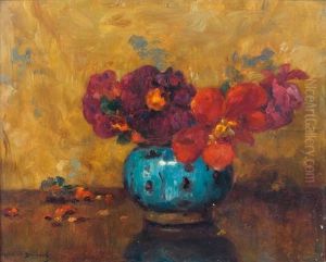 Nature Morte Au Vase Fleuri by Maurice Bompard