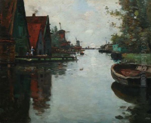 Moulins Le Long Du Canal - view 1