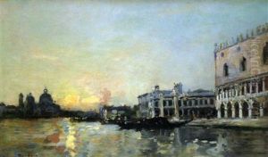 Vue Du Grand Canal A Venise by Maurice Bompard