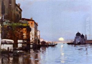 Venise Soleil Couchant by Maurice Bompard