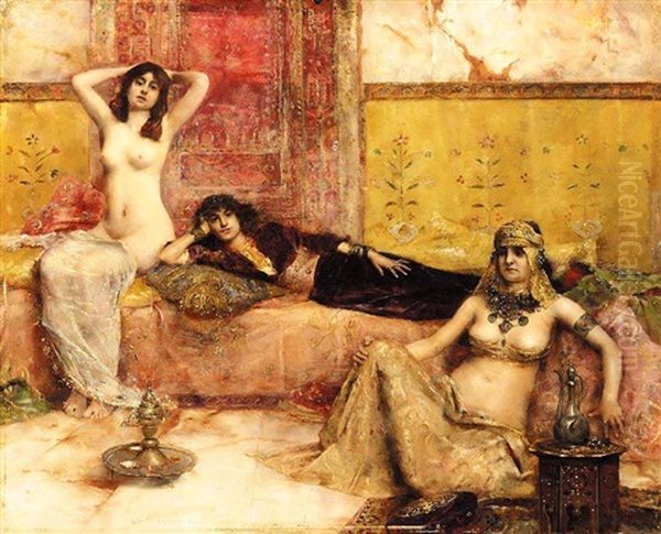 L'attente: Odalisques Dans Le Harem - view 1