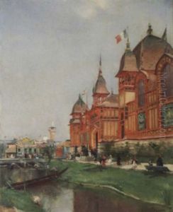 A L'exposition, Pavillon D'extreme-orient by Maurice Bompard