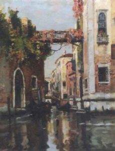 A Venetian Canal by Maurice Bompard