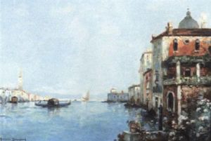 Grand Canal A Venise by Maurice Bompard