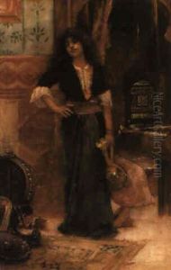 An Odalisque by Maurice Bompard